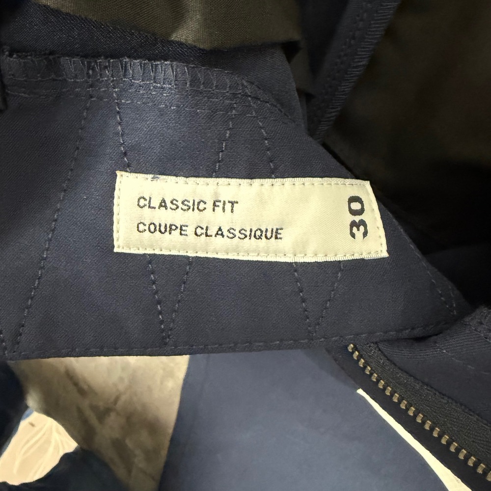 Projek Raw Pants Mens 30 Navy Blue Bungeeflex Classic Fit Stretch Work Chino - Picture 8 of 10